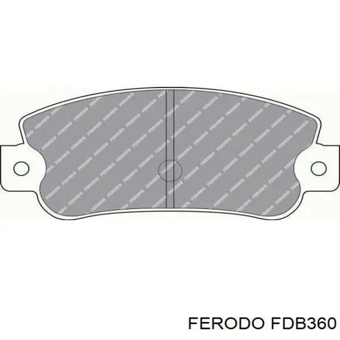 FDB360 Ferodo колодки тормозные задние дисковые