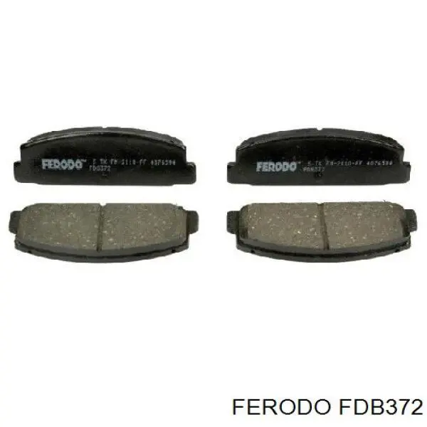 Колодки дисковые  Ferodo FDB372 цена, от 20.66 USD