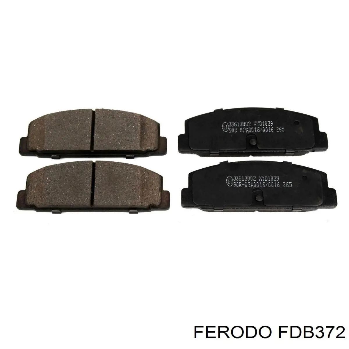 Задние дисковые колодки Ferodo FDB372
