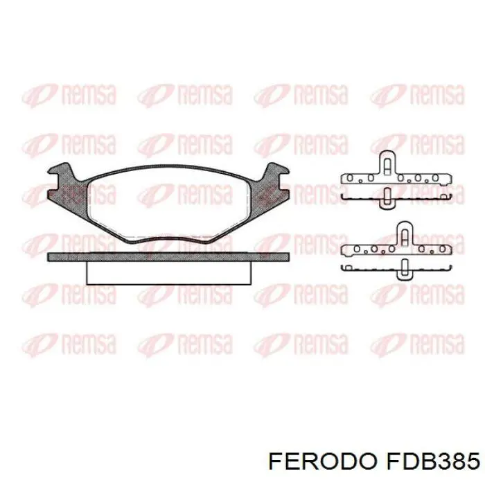 Купить FDB385 Ferodo Колодки тормозные