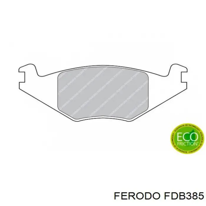 Передние тормозные колодки FDB385 Ferodo