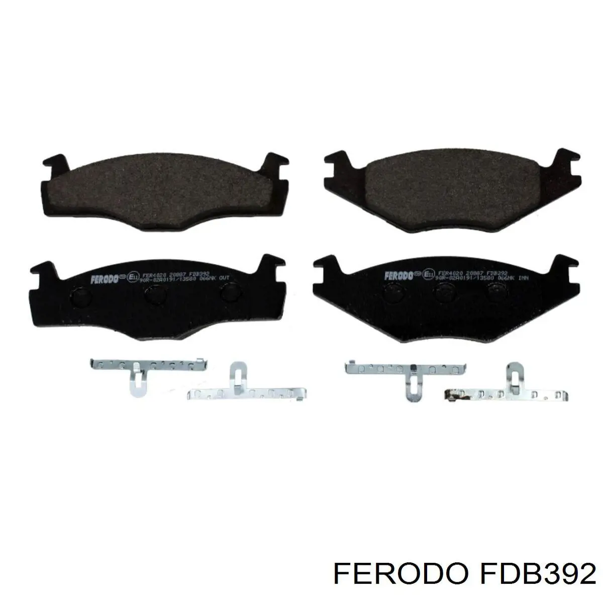 FDB392 Ferodo колодки тормозные передние дисковые