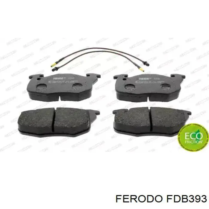 FDB393 Ferodo колодки тормозные передние дисковые