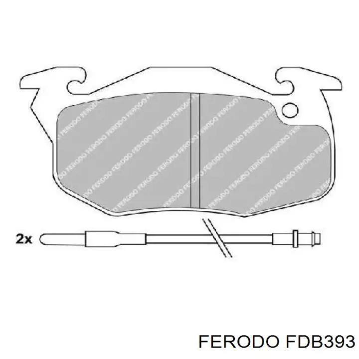 Купить FDB393 Ferodo Колодки тормозные