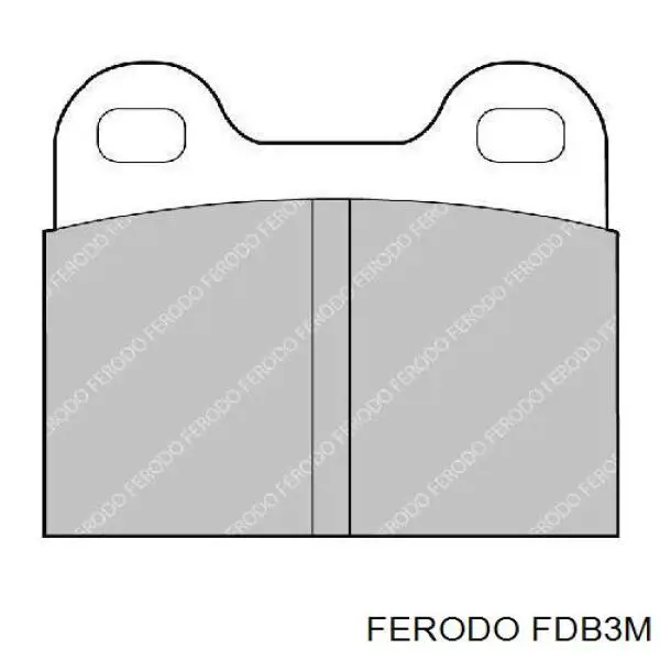 Задние тормозные колодки FDB3M Ferodo