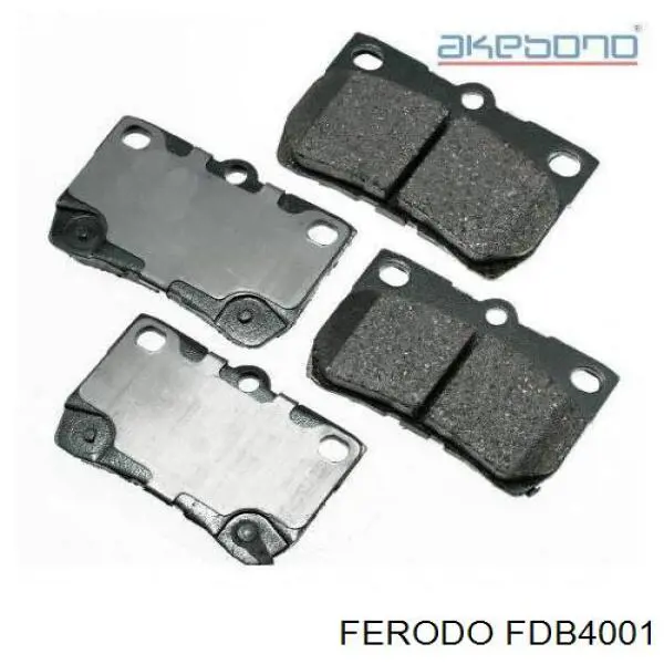 Купить FDB4001 Ferodo Колодки тормозные задние, дисковые