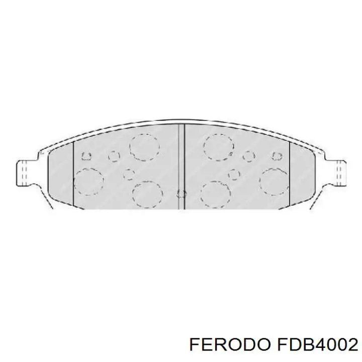 Передние тормозные колодки FDB4002 Ferodo