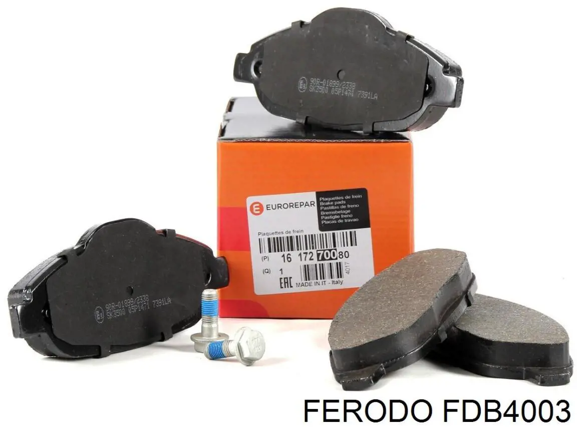 FDB4003 Ferodo Колодки передние