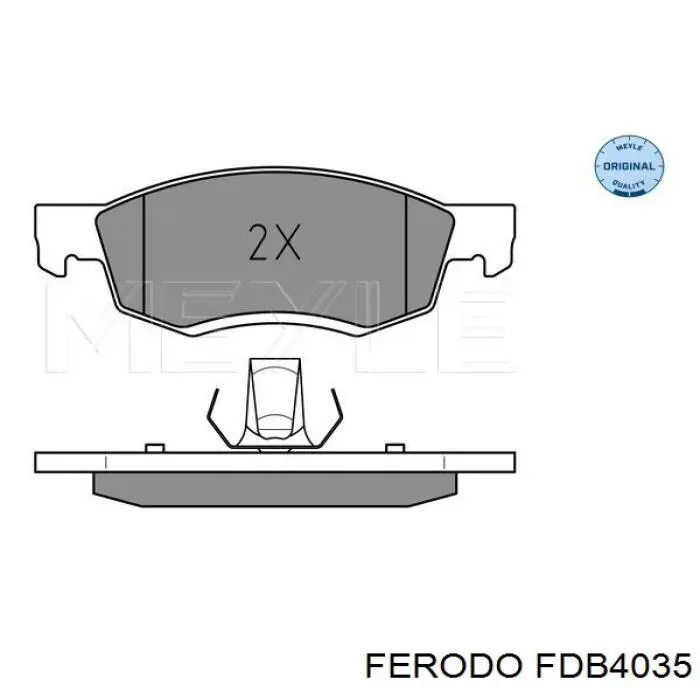 Колодки Ferodo FDB4035 цена, от 29.85 USD