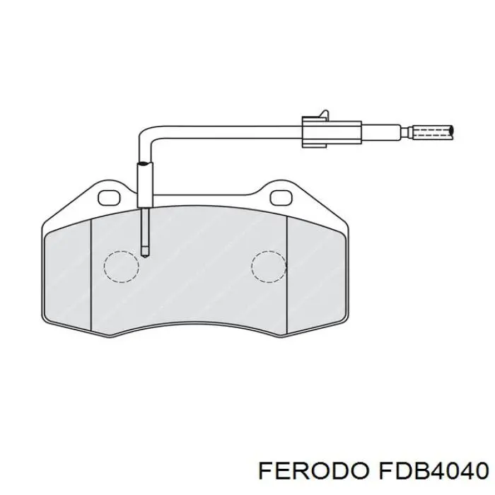 Передние тормозные колодки FDB4040 Ferodo