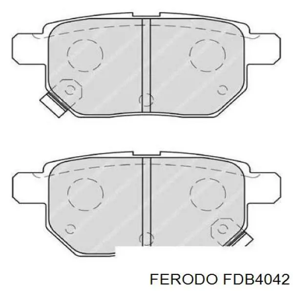 Задние дисковые колодки Ferodo FDB4042