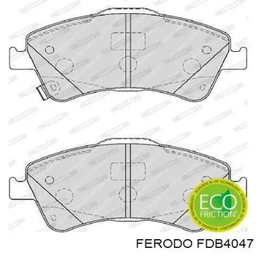 Колодки Ferodo FDB4047 цена, от 45.83 USD