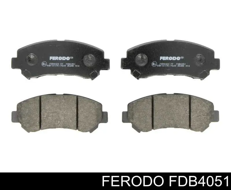 Передние тормозные колодки FDB4051 Ferodo