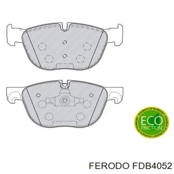 Колодки тормозные передние дисковые Ferodo FDB4052