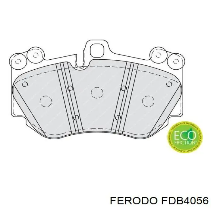 Передние тормозные колодки FDB4056 Ferodo