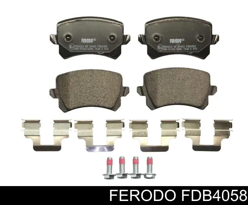FDB4058 Ferodo колодки тормозные задние дисковые