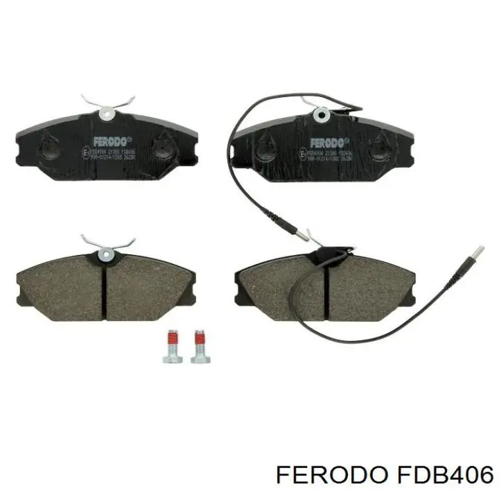 FDB406 Ferodo колодки тормозные передние дисковые