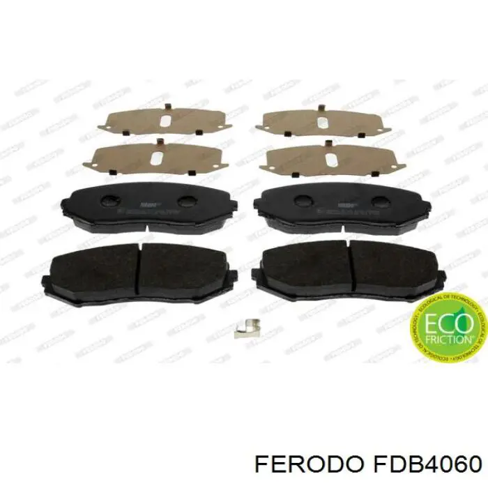 Pastillas de freno delanteras FDB4060 Ferodo