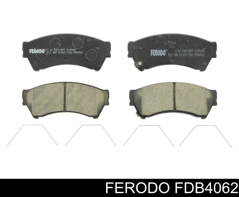 FDB4062 Ferodo колодки тормозные передние дисковые