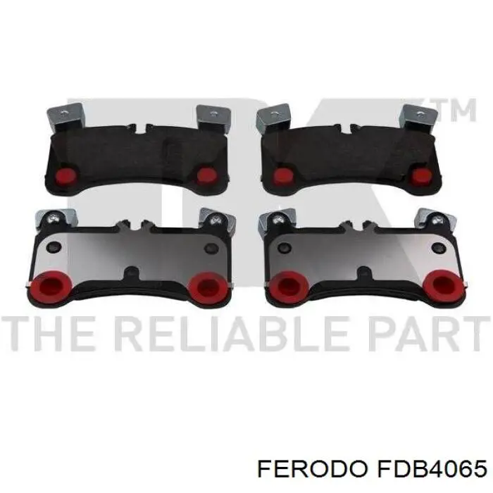Колодки тормозные задние дисковые FERODO FDB4065