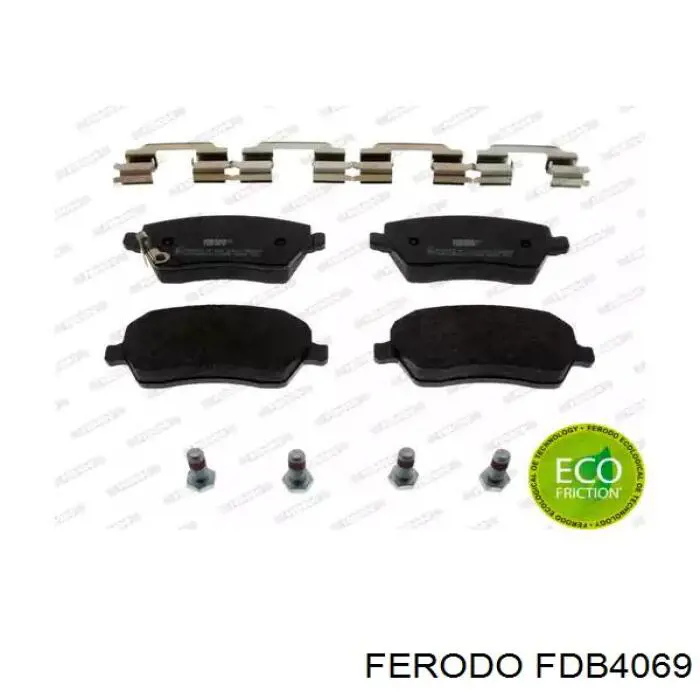 FDB4069 Ferodo передние тормозные колодки