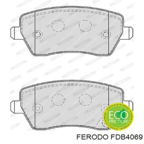 Колодки Ferodo FDB4069 цена, от 32.96 USD