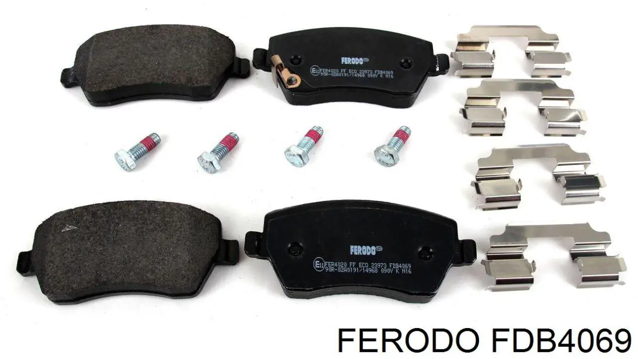 Передние тормозные колодки FDB4069 Ferodo