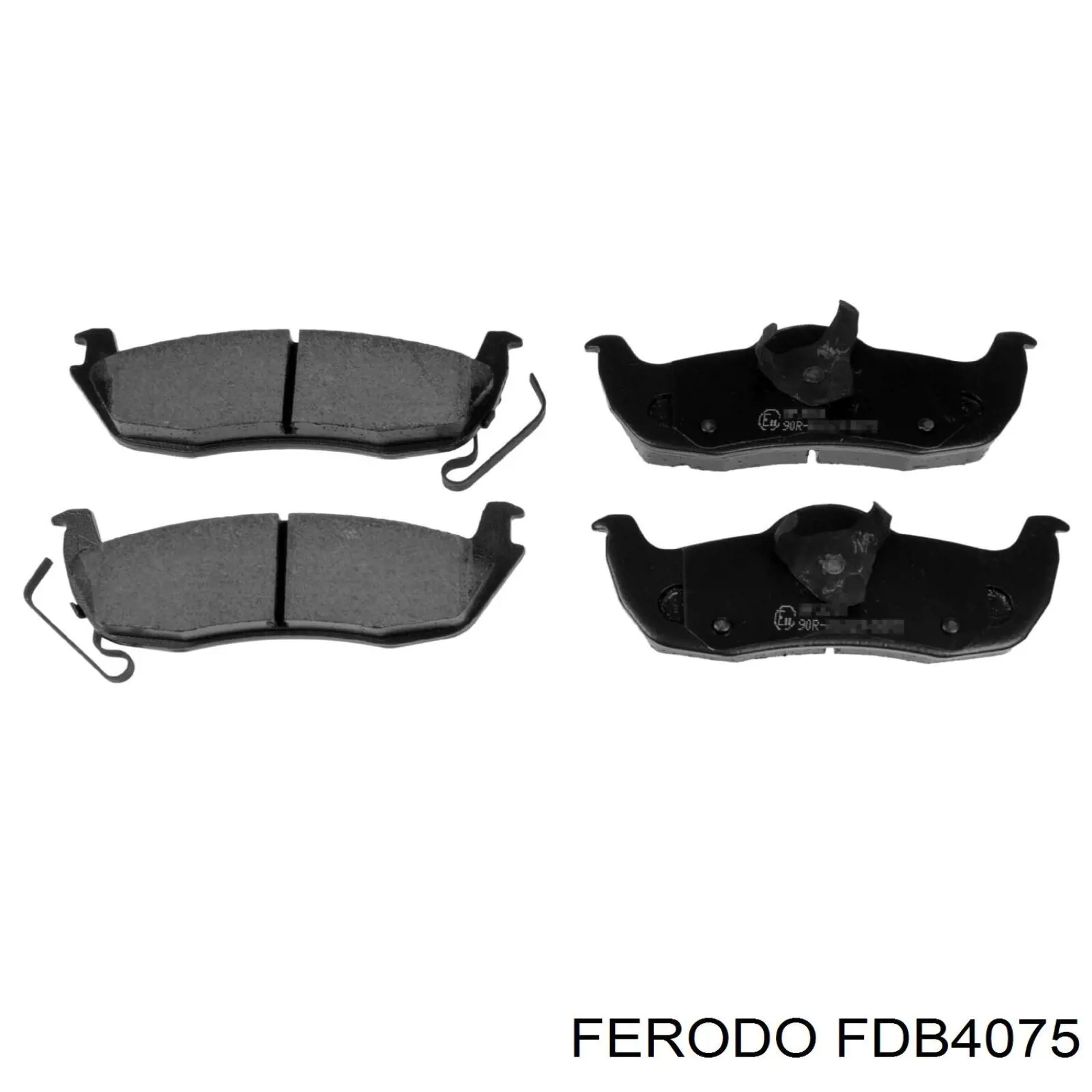 Купить FDB4075 Ferodo Колодки тормозные задние, дисковые