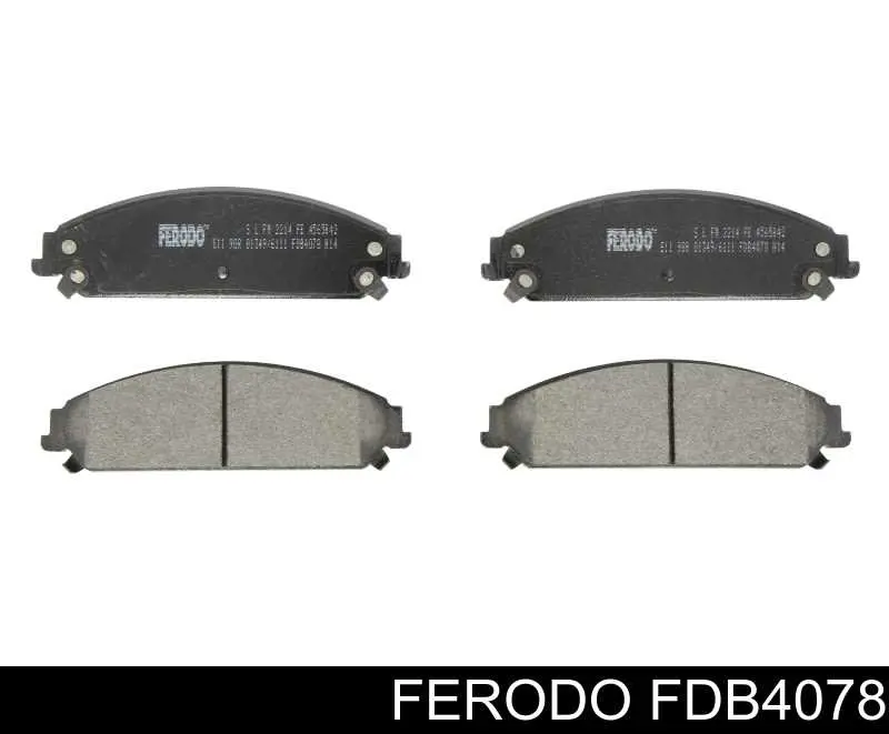FDB4078 Ferodo колодки тормозные передние дисковые