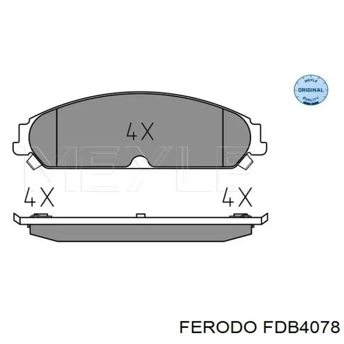 Тормозные колодки Ferodo FDB4078