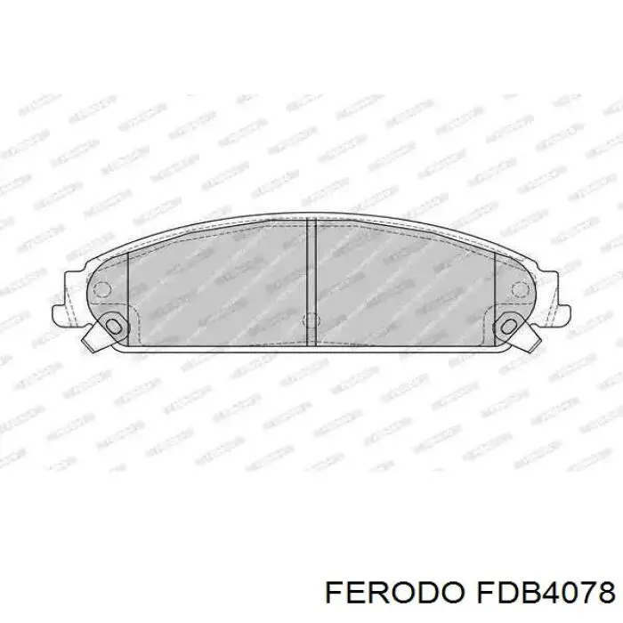 Pastillas de freno delanteras FDB4078 Ferodo