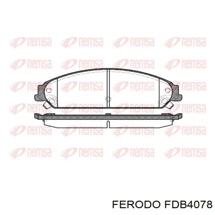 Купить FDB4078 Ferodo Колодки тормозные