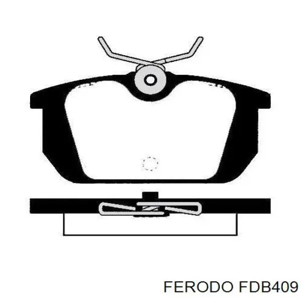 Задние дисковые колодки Ferodo FDB409