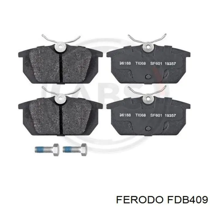 FDB409 Ferodo Колодки тормозные дисковые комплект