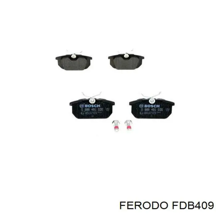 Колодки дисковые  Ferodo FDB409 цена, от 14.56 USD