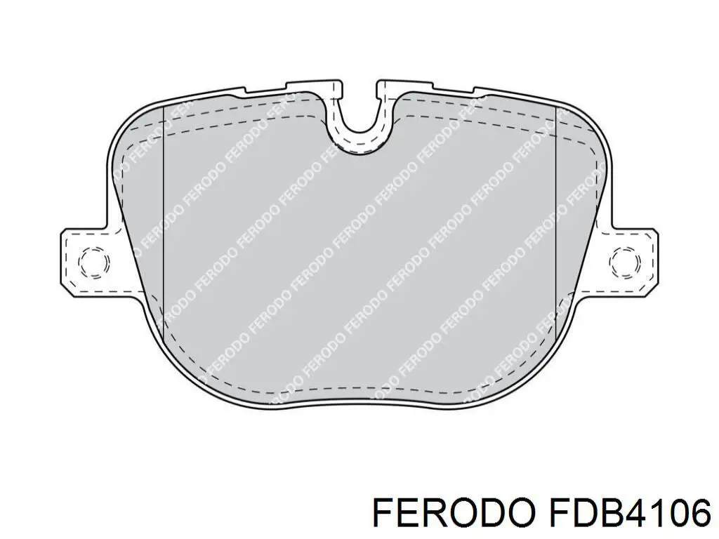 FDB4106 Ferodo колодки тормозные задние дисковые
