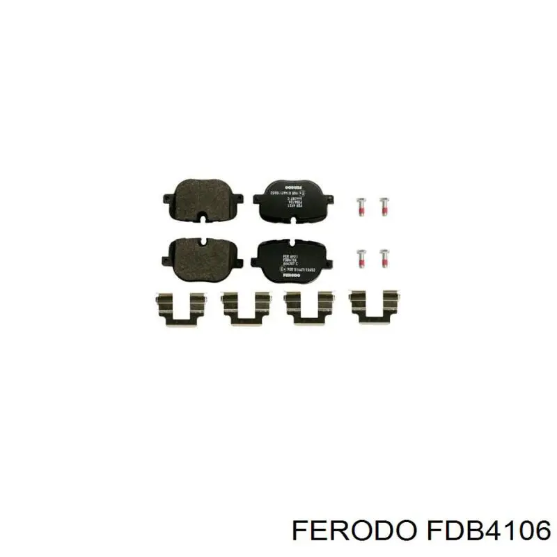 Колодки дисковые  Ferodo FDB4106 цена, от 62.30 USD