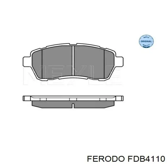 Pastillas de freno delanteras FDB4110 Ferodo