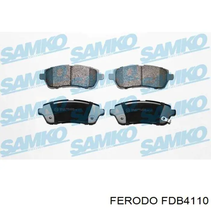 FDB4110 Ferodo колодки тормозные передние дисковые
