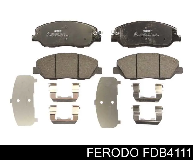 FDB4111 Ferodo колодки тормозные передние дисковые