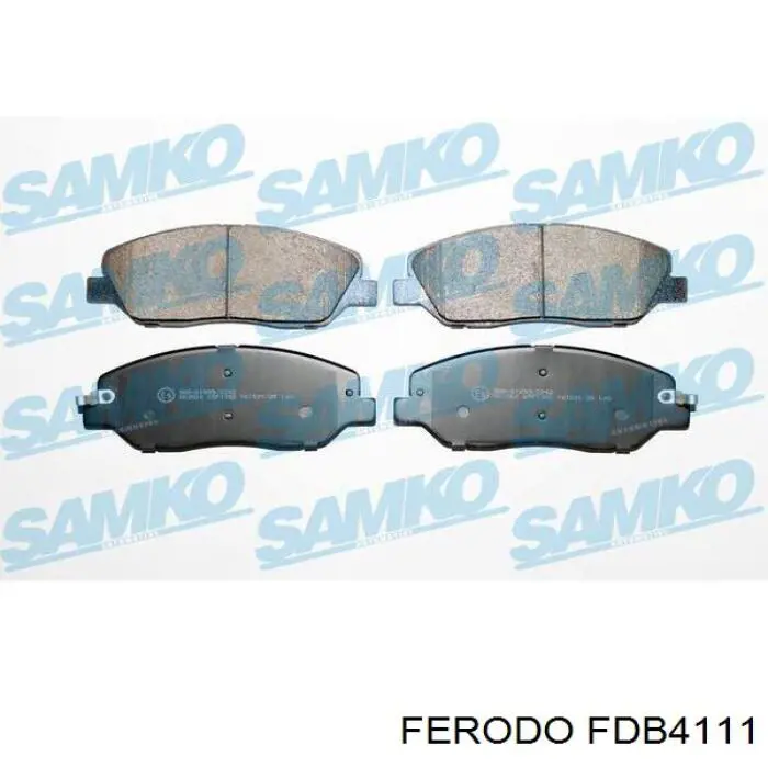 Передние тормозные колодки FDB4111 Ferodo