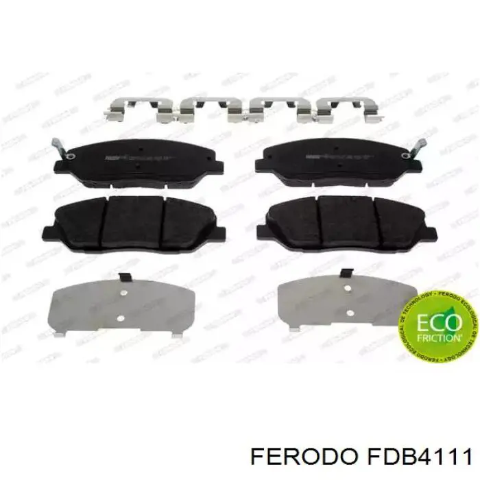 Pastillas de freno delanteras FDB4111 Ferodo