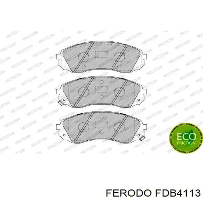 FDB4113 Ferodo колодки тормозные передние дисковые