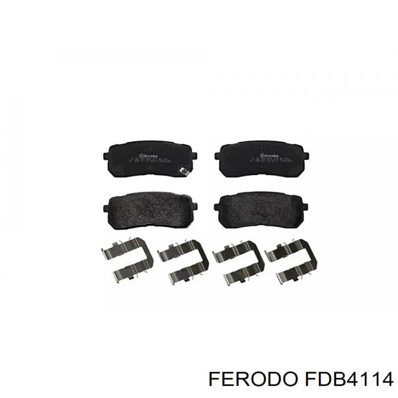 Pastillas de freno traseras FDB4114 Ferodo