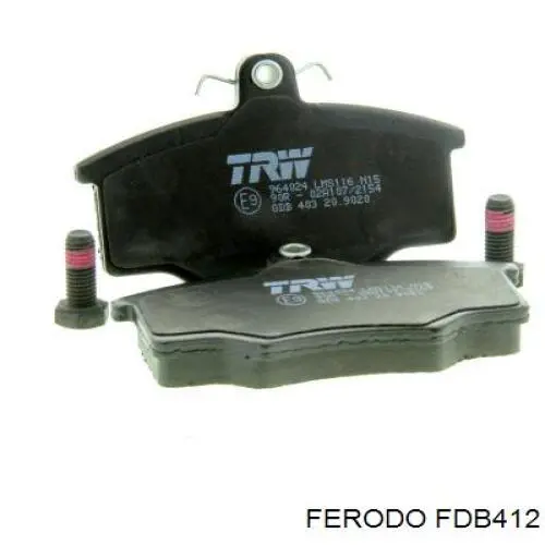 FDB412 Ferodo колодки тормозные передние дисковые