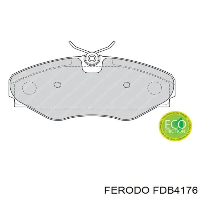 Pastillas de freno delanteras FDB4176 Ferodo