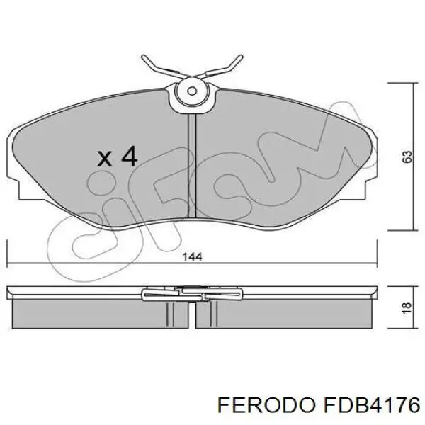 Колодки Ferodo FDB4176 цена, от 36.46 USD