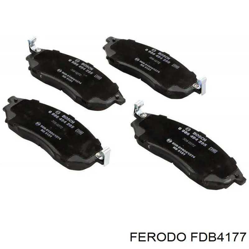 Купить FDB4177 Ferodo Колодки тормозные