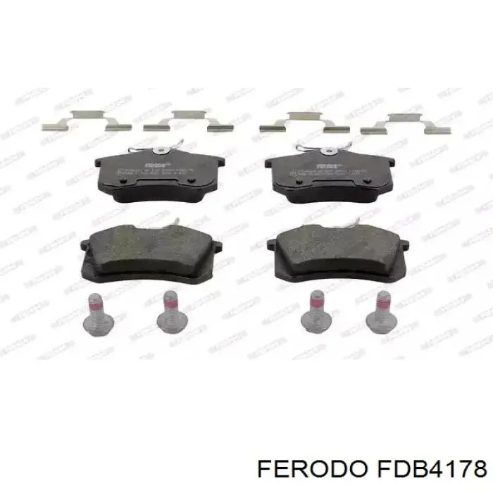 FDB4178 Ferodo колодки тормозные задние дисковые