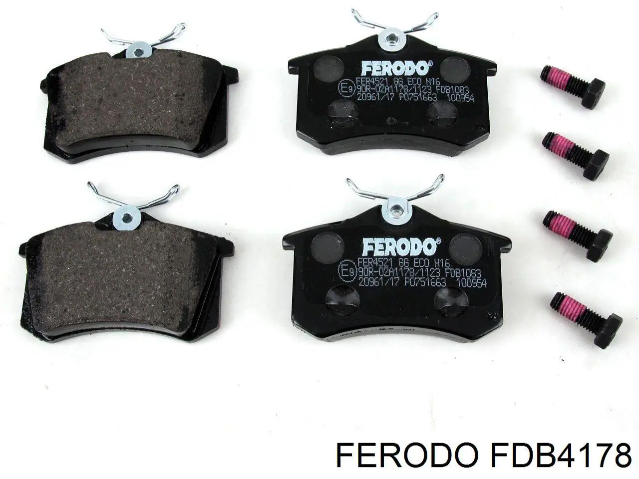 Pastillas de freno traseras FDB4178 Ferodo